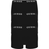 Guess - Placed Logo Boxer Trunk 3 Pack - Zwart