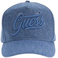 Guess - Ebe Denim Cap - Blauw