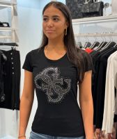 Guess - Ss Rn 4G Logo Tee - Zwart