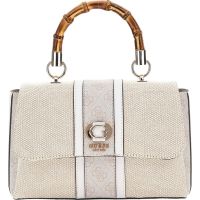 Guess - Kerima Bamboo Top Handle Flap - Beige