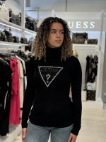 Guess - Piper Triangle Logo TN LS Sweater - Zwart