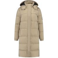 Malelions - Women Matt Long Puffer Jacket - Beige