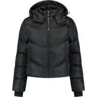 Malelions - Women Monogram Puffer Jacket - Zwart