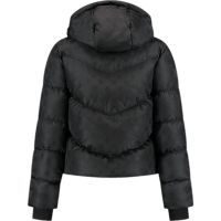 Malelions - Women Monogram Puffer Jacket - Zwart