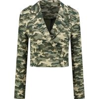 Nikkie - Asti Short Camo Blazer - Groen