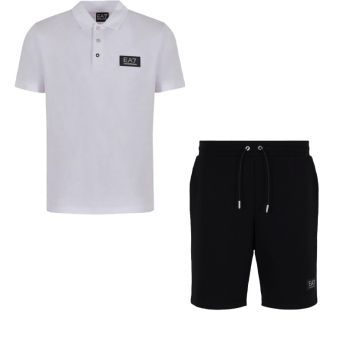 Armani EA7 - T-shirt en Short (2 losse items!) - Zwart/wit
