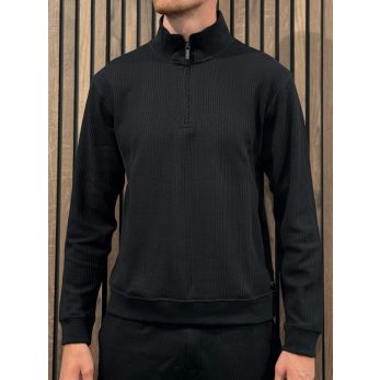 Boss - Structure 1/4 Zip - Zwart
