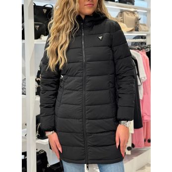 Guess Active - New Aleta Long Puffer Jacket - Zwart