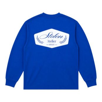 Stolen - Longsleeve T-shirt Atelier Print - Blauw