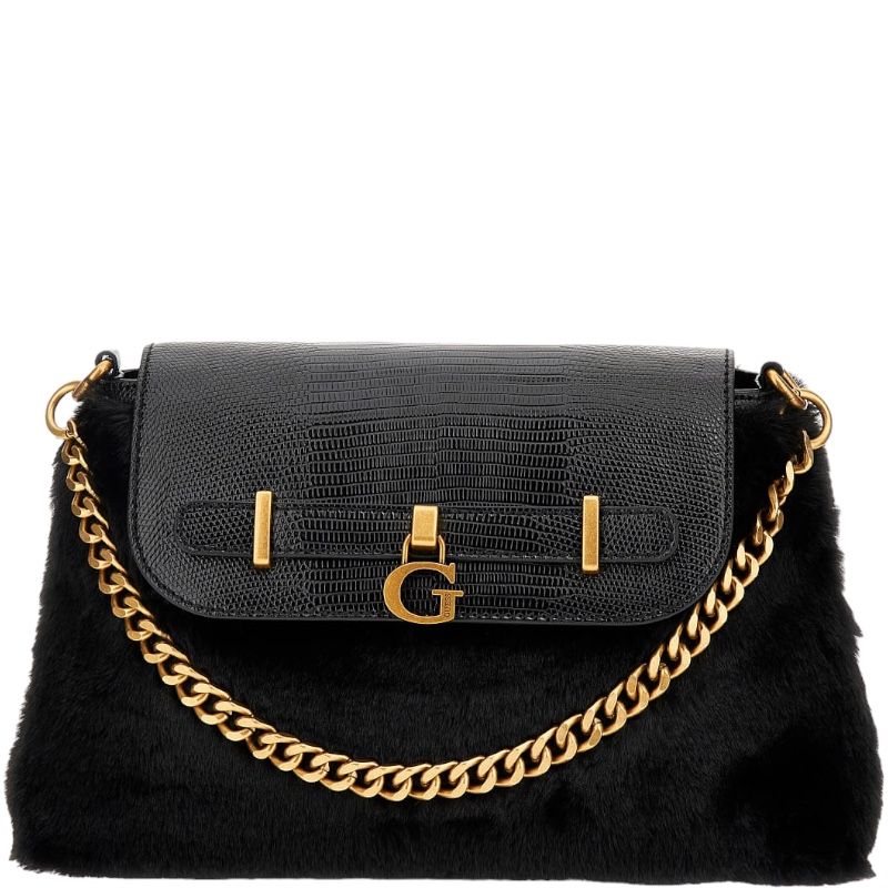 Guess Bergen Crossbody Flap Zwart HWWK8973200