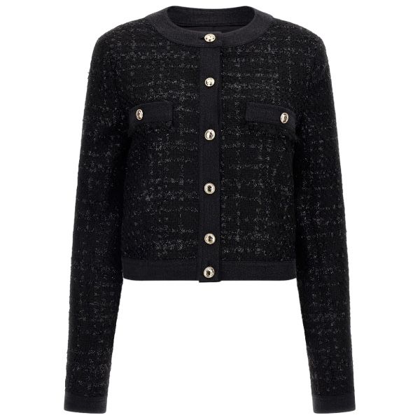 Guess Clarissa Tweed Jacket Zwart w3bn63wfqh0