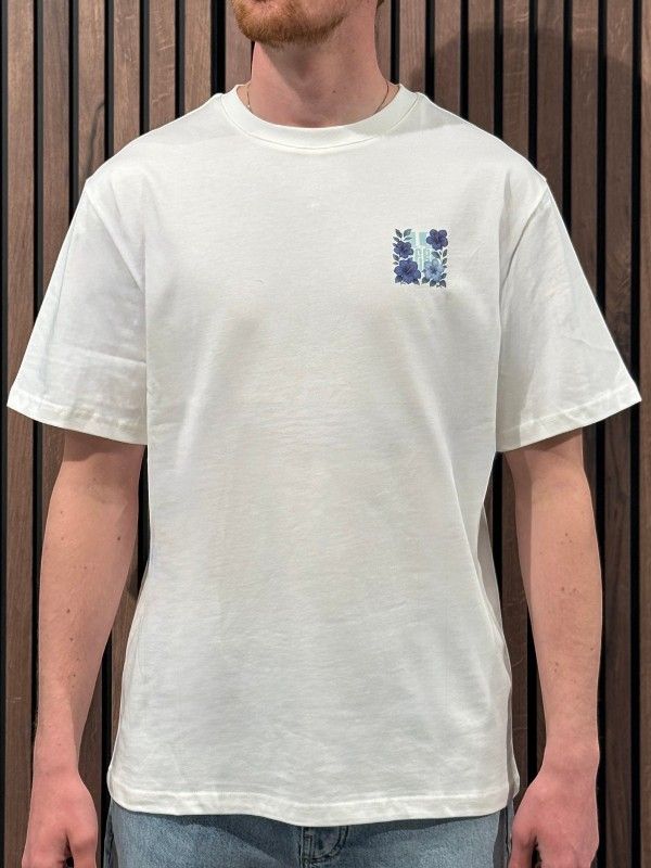 10 To Zero - T-shirt Blue Sauvage - Wit