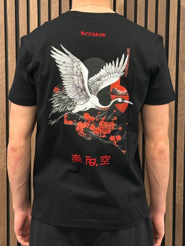 AB Lifestyle - Ink Tee Crane - Zwart