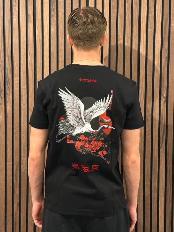 AB Lifestyle - Ink Tee Crane - Zwart
