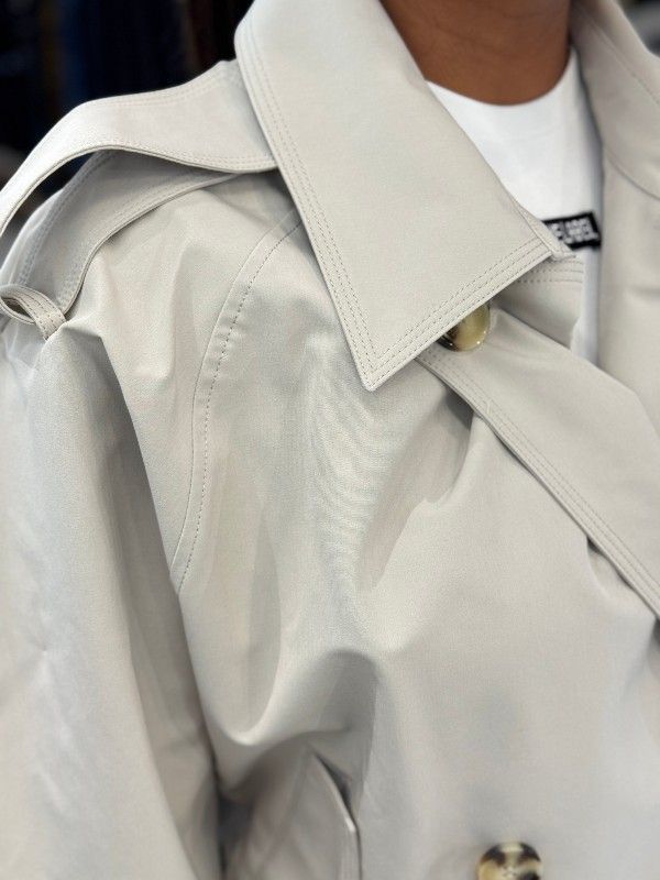 Airforce - Cropped Trenchcoat - Oatmeal Beige