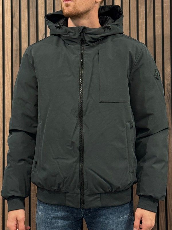 Airforce - Hooded Reversible Jacket - Grijs