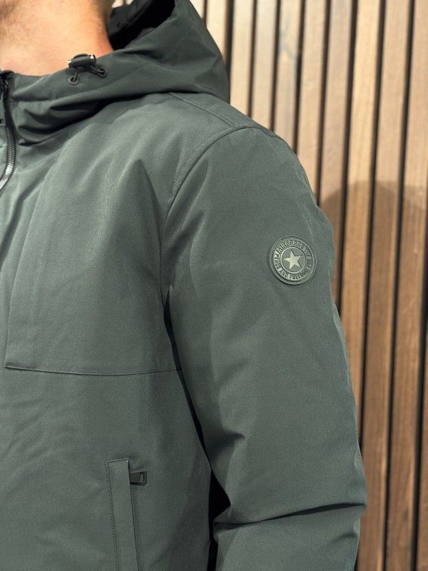 Airforce - Hooded Reversible Jacket - Gun Metal