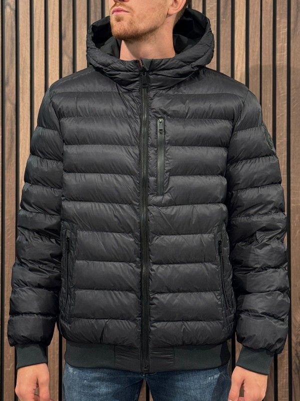 Airforce - Hooded Reversible Jacket - Gun Metal