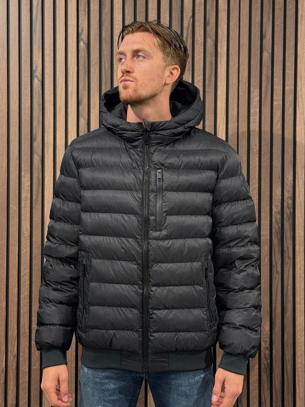 Airforce - Hooded Reversible Jacket - Gun Metal