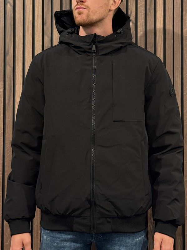 Airforce - Hooded Reversible Jacket - True Black