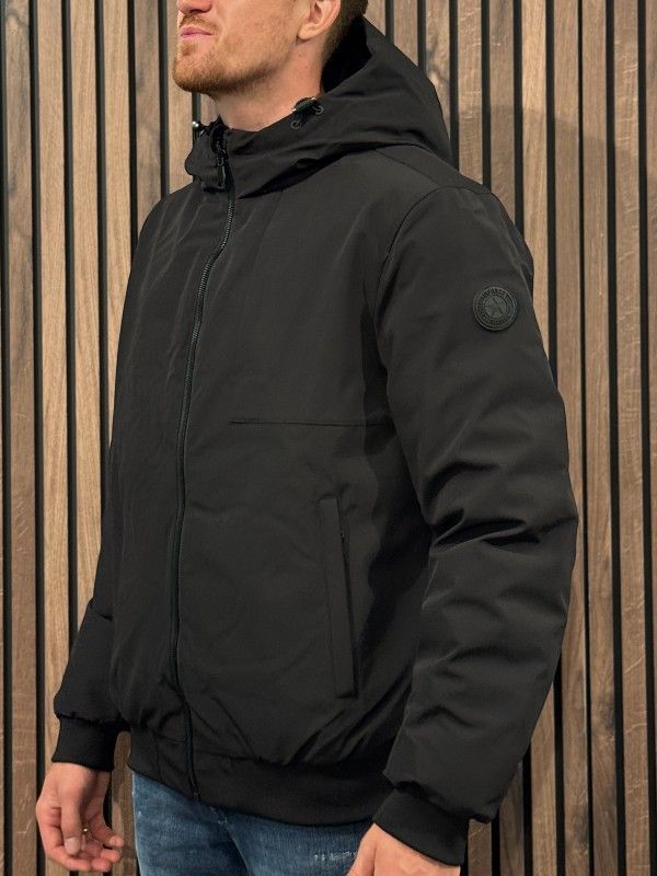 Airforce - Hooded Reversible Jacket - True Black