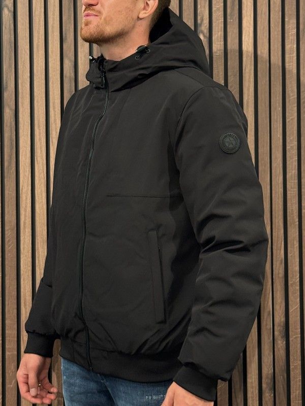 Airforce - Hooded Reversible Jacket - Zwart