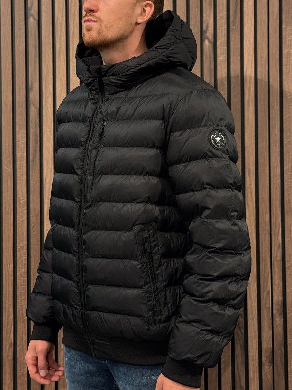 Airforce - Hooded Reversible Jacket - Zwart