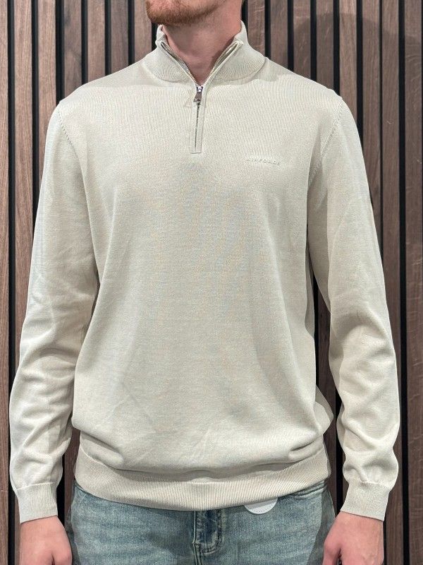 Airforce - Knitwear Quarter Zip - Beige