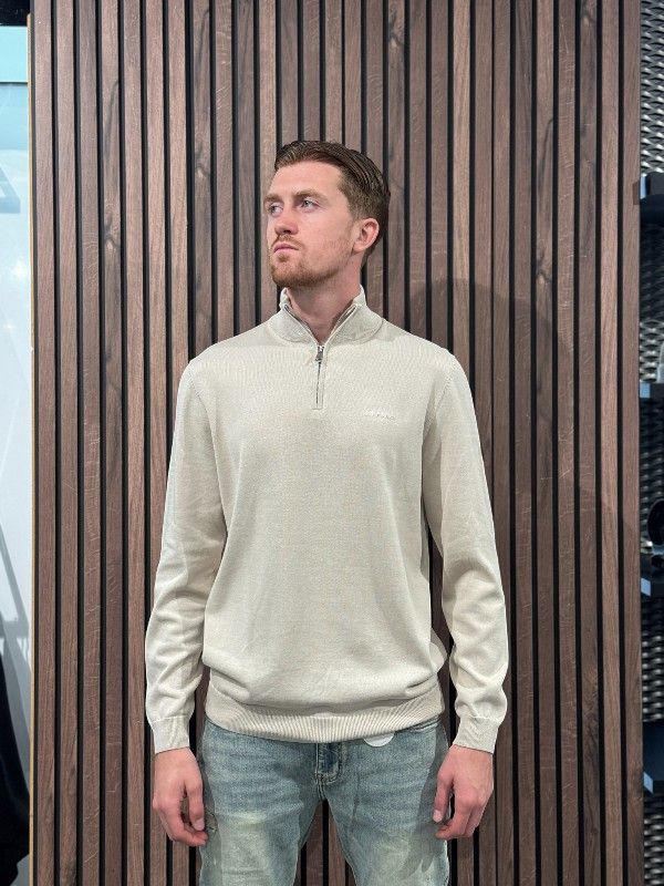 Airforce - Knitwear Quarter Zip - Beige