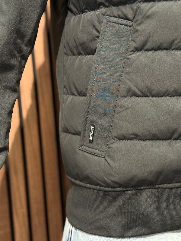 Airforce - Pike Padded Bomber Jacket - Grijs