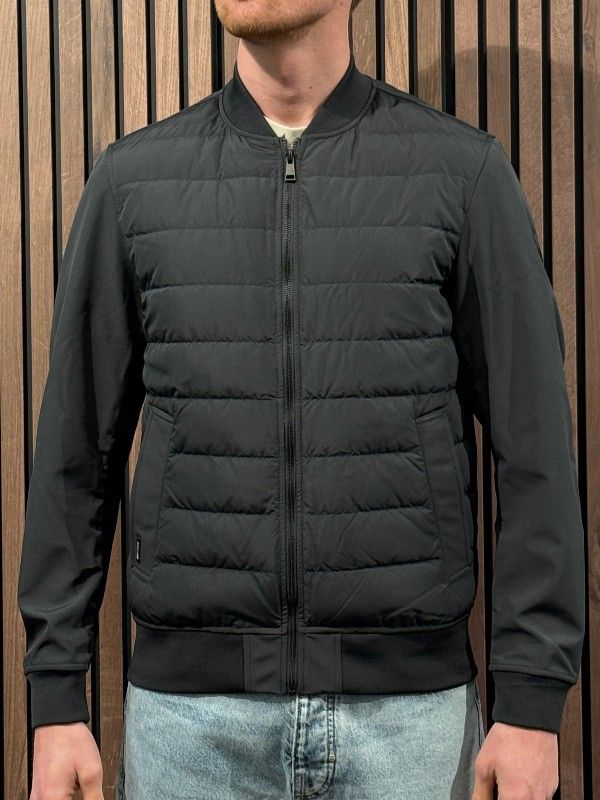 Airforce - Pike Padded Bomber Jacket - Zwart
