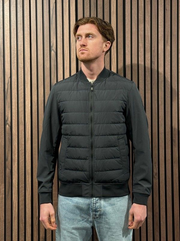 Airforce - Pike Padded Bomber Jacket - Zwart