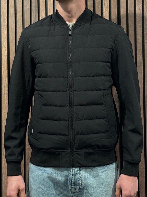 Airforce - Pike Padded Bomber Jacket - Zwart