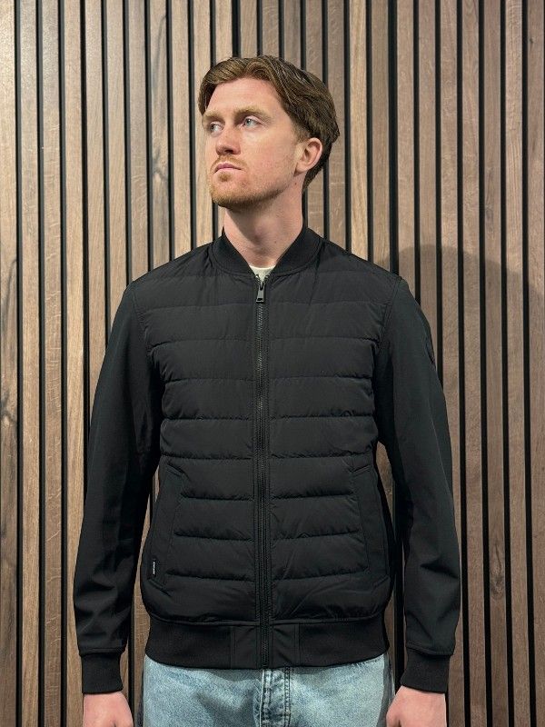 Airforce - Pike Padded Bomber Jacket - Zwart