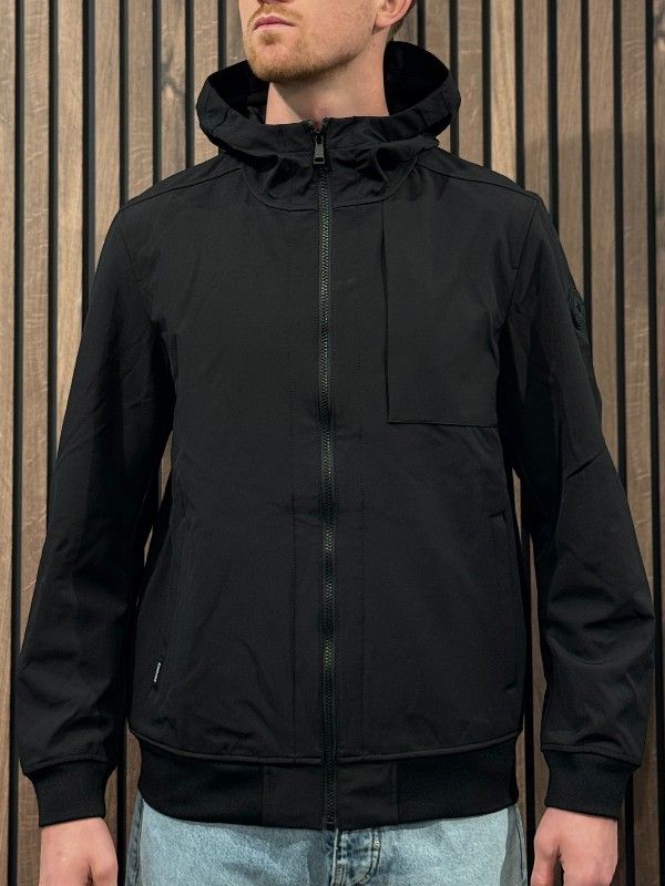 Airforce - Softshell Jacket Chestpocket - Zwart