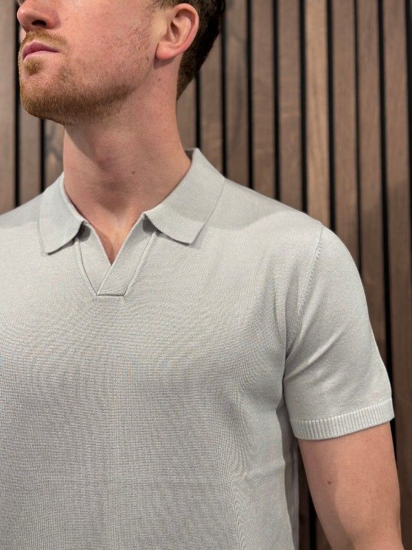 Antony Morato - Sweater Polo Regular Fit - Grijs