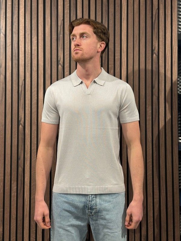 Antony Morato - Sweater Polo Regular Fit - Grijs