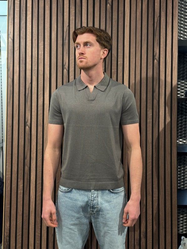 Antony Morato - Sweater Polo Regular Fit - Groen