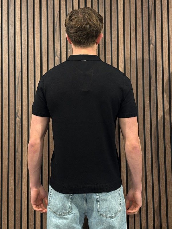 Antony Morato - Sweater Polo Regular Fit - Zwart