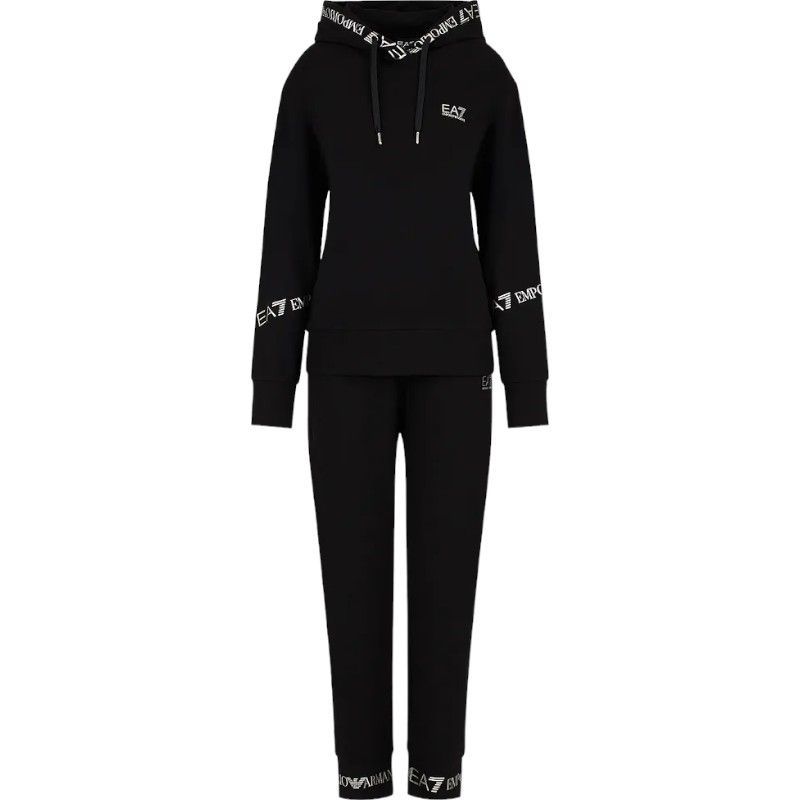 Armani EA7 Joggingpak Tracksuit Zwart 8NTV52 TJTXZ