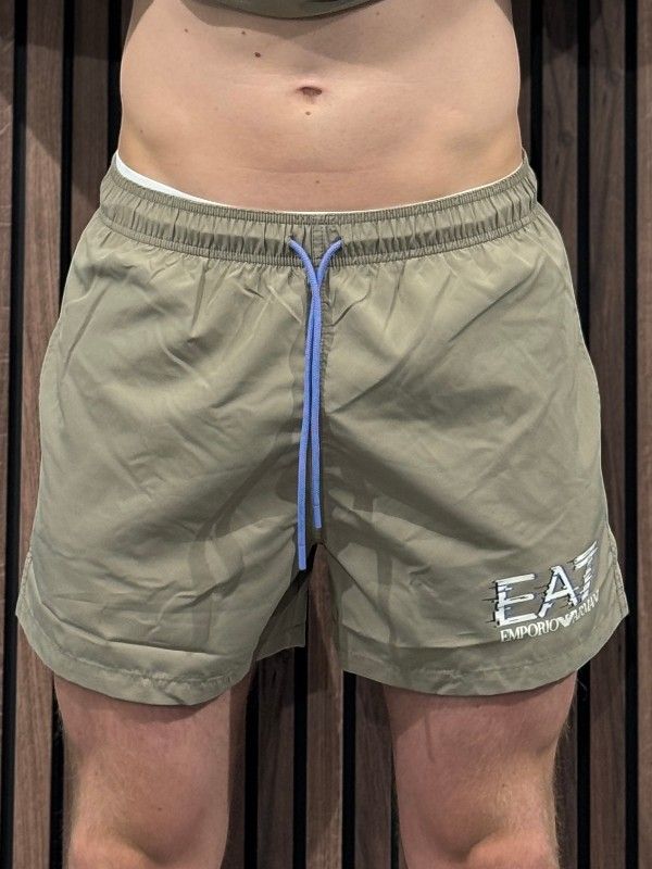 Armani EA7 - Man Woven Boxer Beachwear - Beige