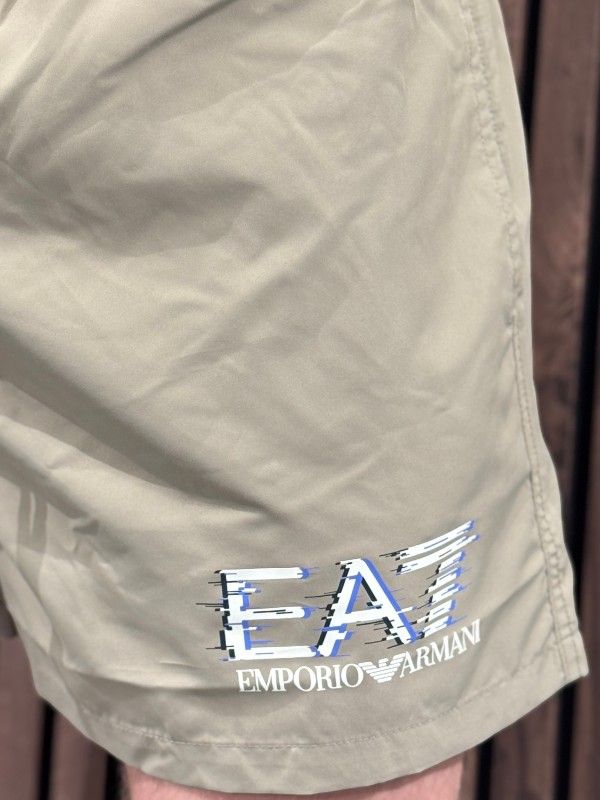 Armani EA7 - Man Woven Boxer Beachwear - Beige