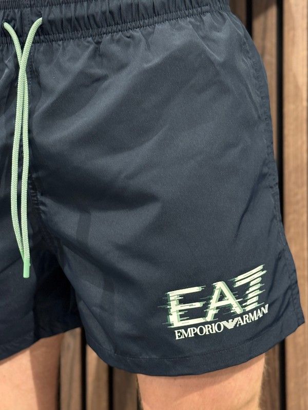 Armani EA7 - Man Woven Boxer Beachwear - Blauw