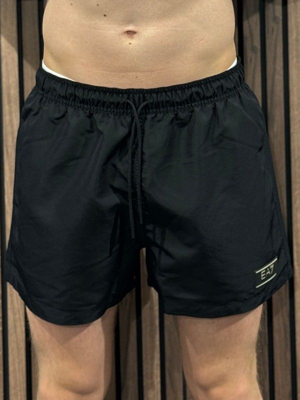 Armani EA7 - Man Woven Boxer Beachwear - Zwart