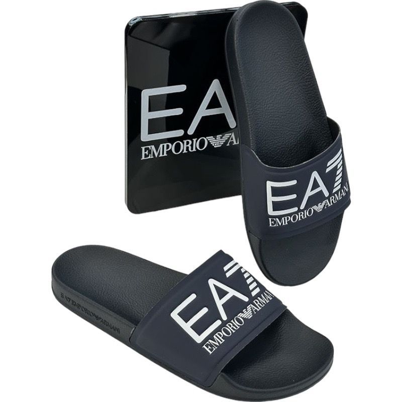 Armani EA7 - Slippers - Donkerblauw