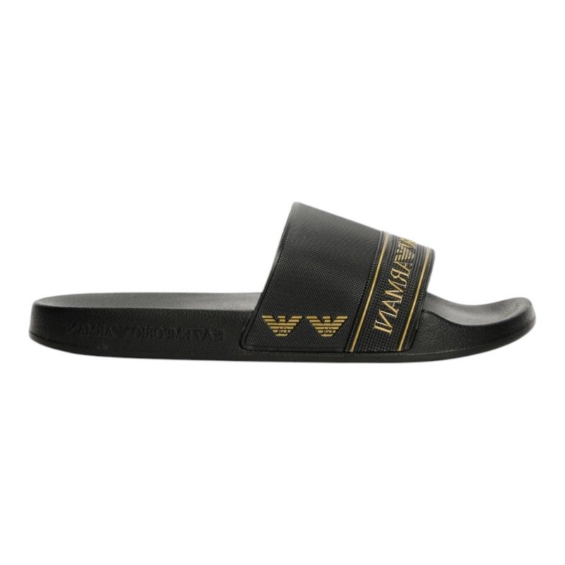 Armani EA7 - Slippers - Zwart