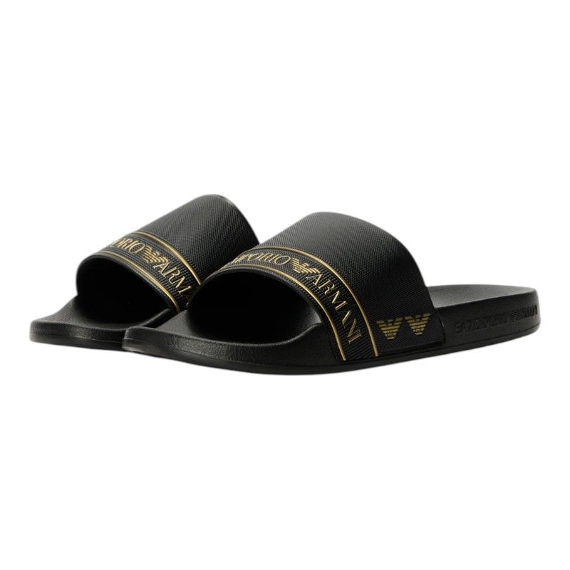 Armani EA7 - Slippers - Zwart