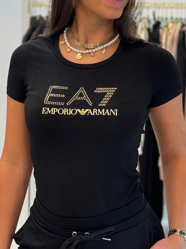 Armani EA7 - T-shirt - Zwart