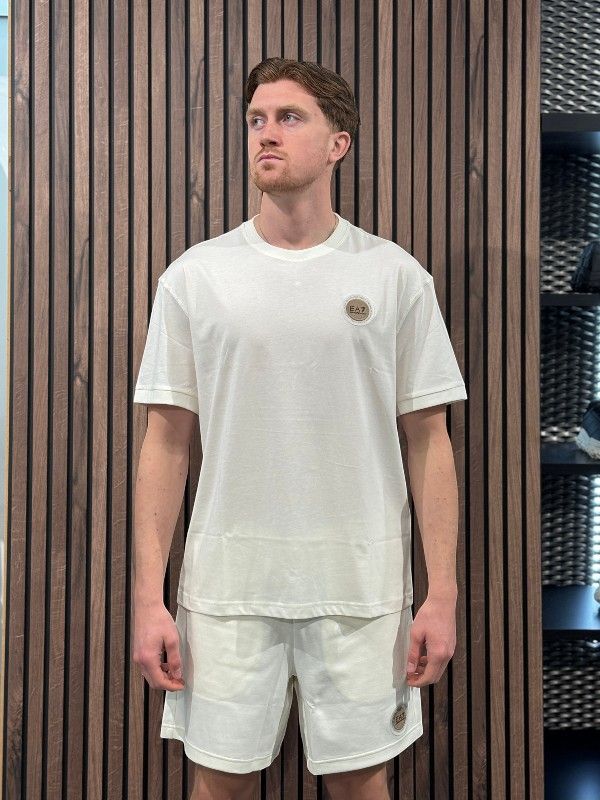 Armani EA7 - Unisex Jersey Shorts - Wit