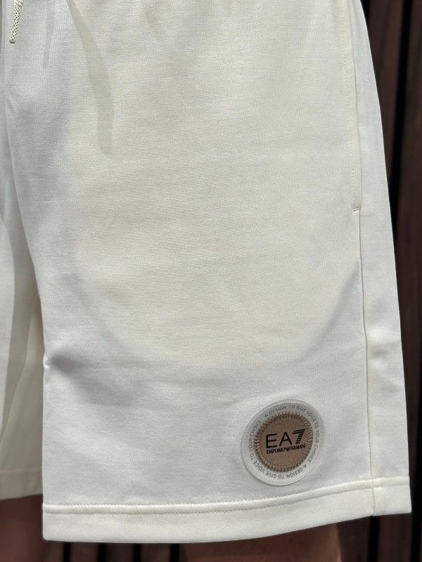 Armani EA7 - Unisex Jersey Shorts - Wit
